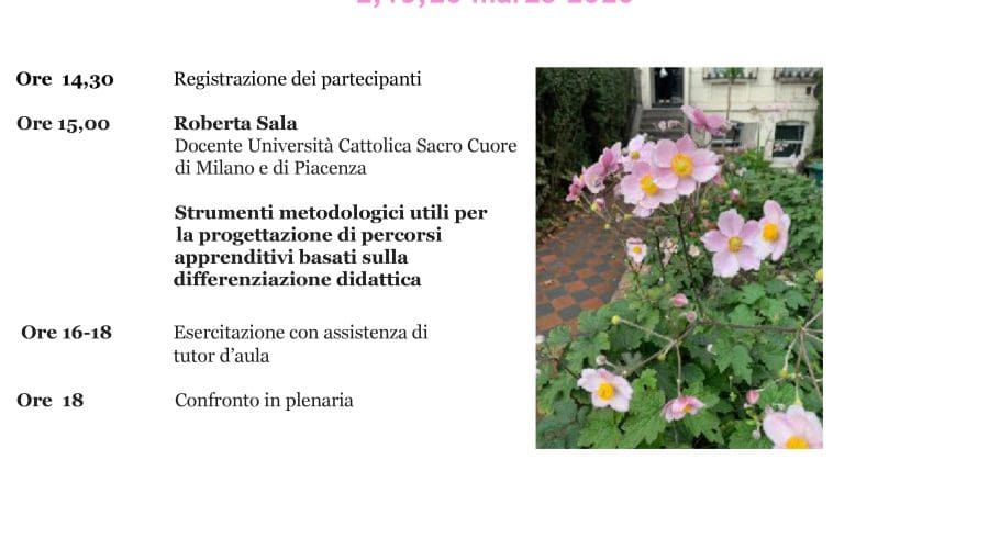 Dalla scuola di tutti alla scuola di ciascuno. La differenziazione didattica. – LABORATORI