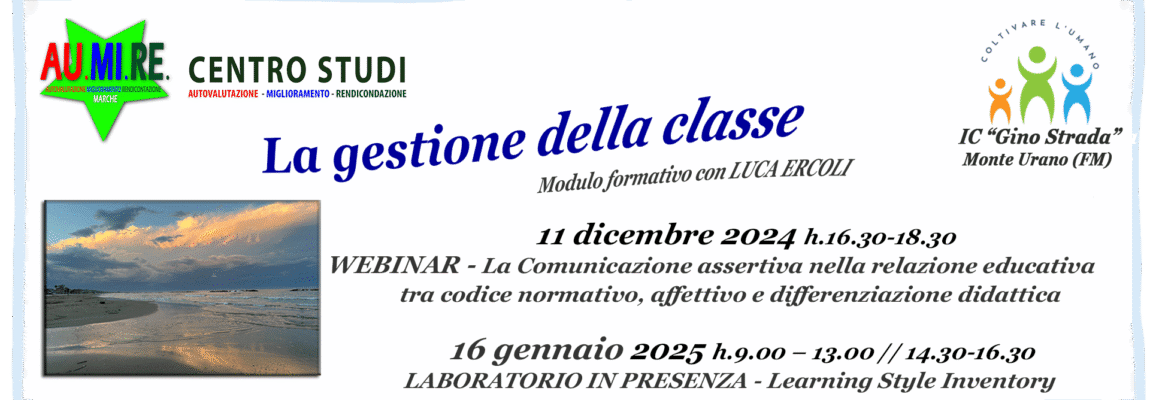 Modulo formativo – LA GESTIONE DELLA CLASSE