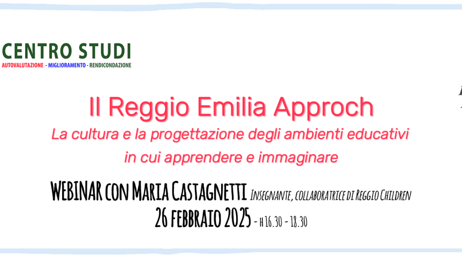 Webinar 26 febbraio 2025 – IL REGGIO EMILIA APPROACH